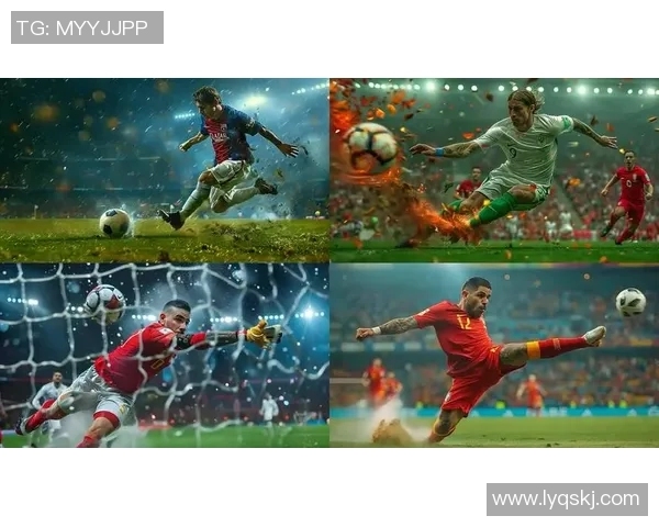 三大足球巨星精彩瞬间拼接壁纸展现无与伦比的球场风采
